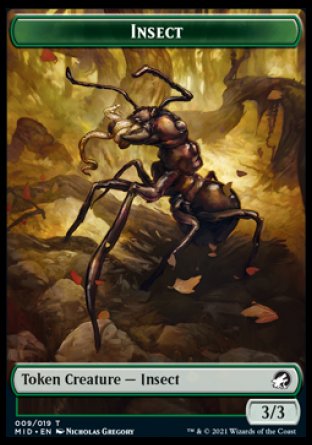 Insect Token [Innistrad: Midnight Hunt Tokens] | Shuffle n Cut Hobbies & Games