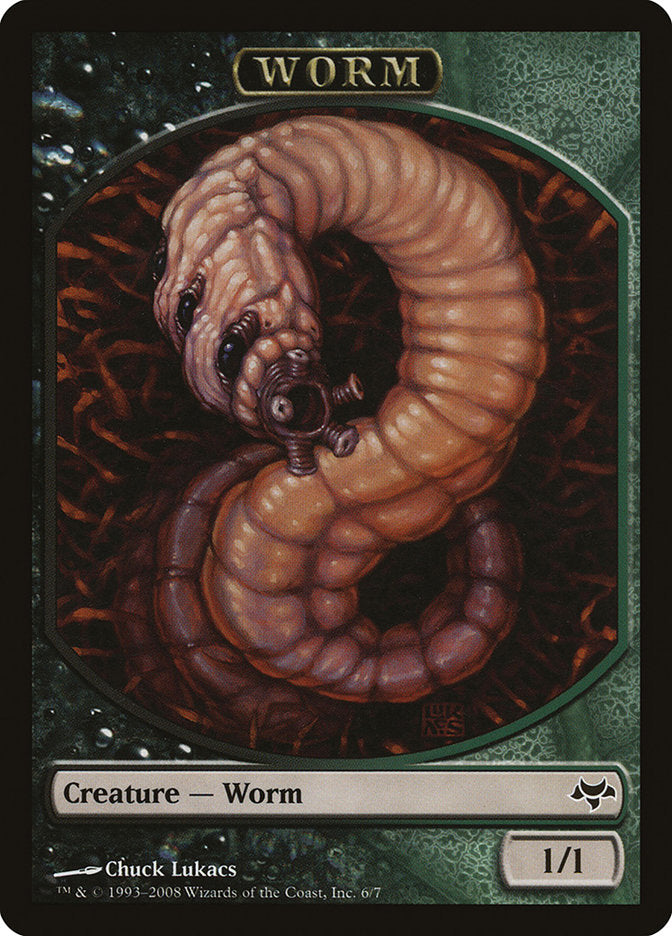 Worm Token [Eventide Tokens] | Shuffle n Cut Hobbies & Games