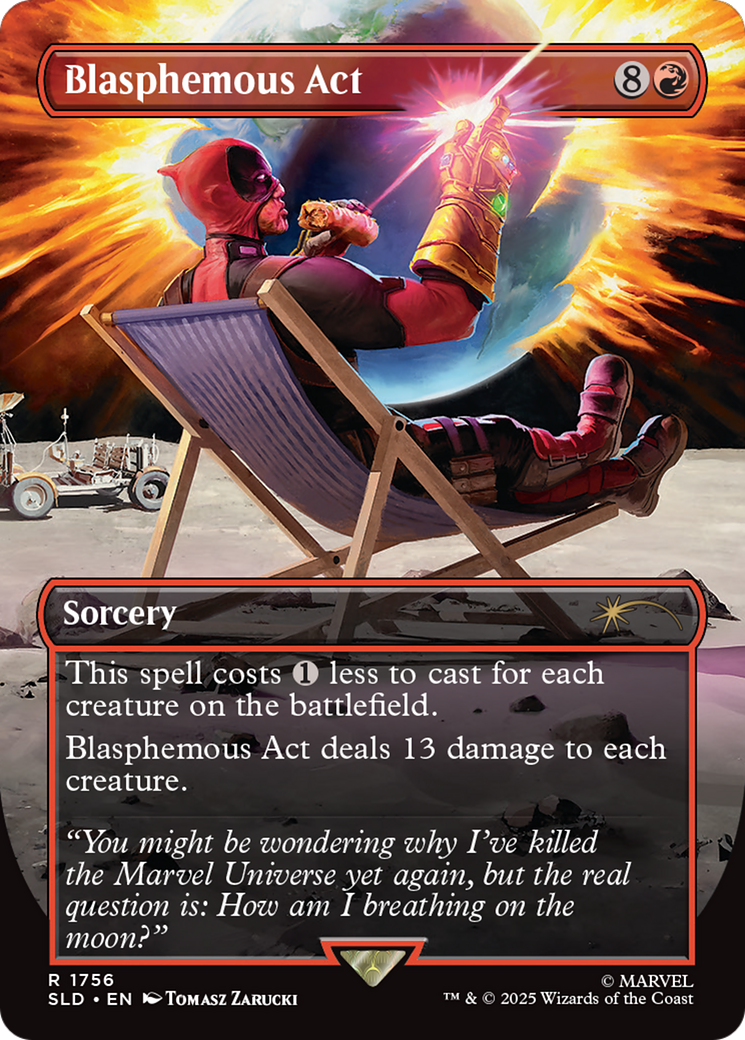 Blasphemous Act (1756) (Rainbow Foil) [Secret Lair Drop Series] | Shuffle n Cut Hobbies & Games