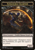 Sunscourge Champion // Cat Double-Sided Token (HOU-9 // 16) [Hour of Devastation]