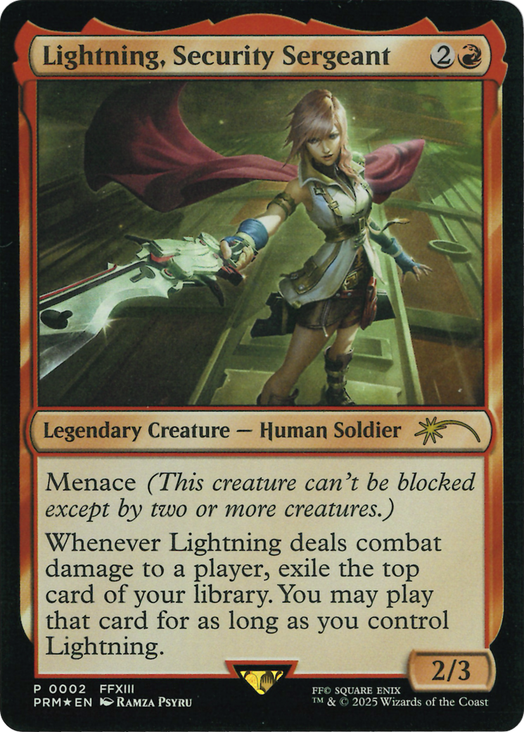 Lightning, Security Sergeant (Costco Bundle) [FINAL FANTASY Promos] | Shuffle n Cut Hobbies & Games