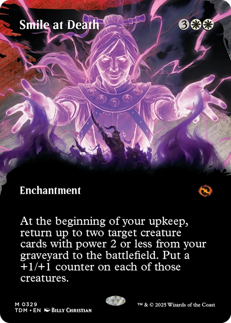 Smile at Death (Borderless) [Tarkir: Dragonstorm] | Shuffle n Cut Hobbies & Games