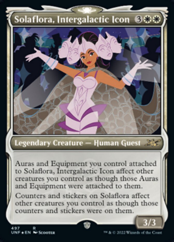 Solaflora, Intergalactic Icon (Showcase) (Galaxy Foil) [Unfinity] | Shuffle n Cut Hobbies & Games