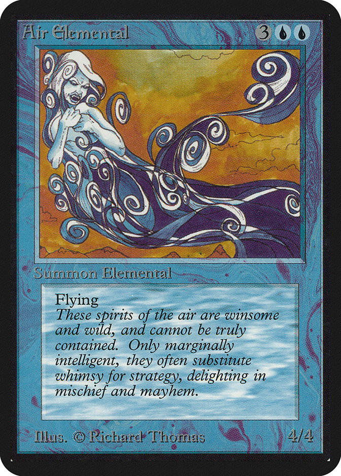 Air Elemental [Alpha Edition] | Shuffle n Cut Hobbies & Games