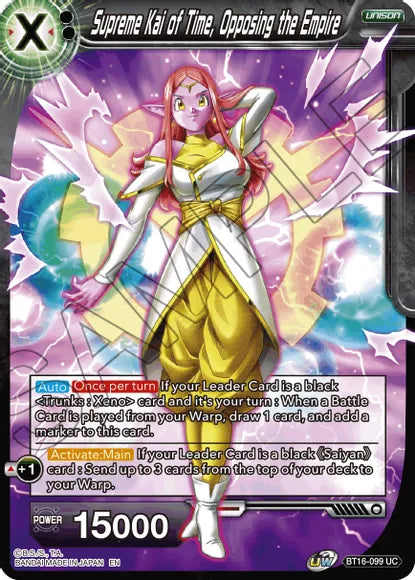 Supreme Kai of Time, Opposing the Empire (BT16-099) [Realm of the Gods] | Shuffle n Cut Hobbies & Games