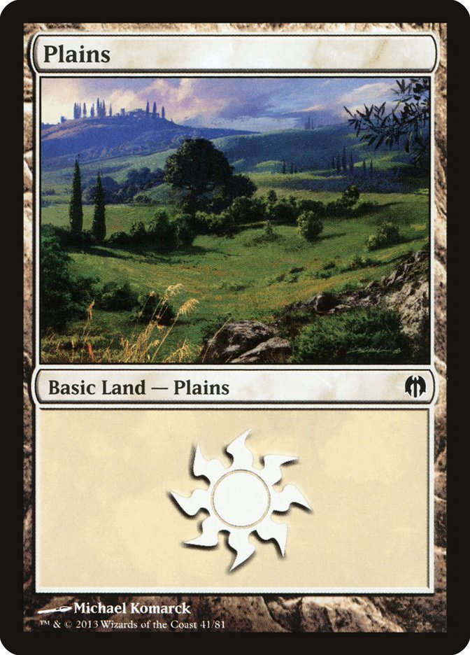 Plains (41) [Duel Decks: Heroes vs. Monsters] | Shuffle n Cut Hobbies & Games