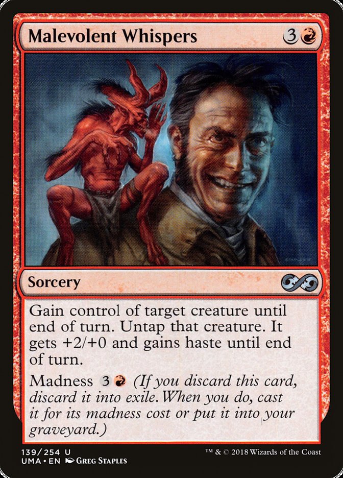 Malevolent Whispers [Ultimate Masters] | Shuffle n Cut Hobbies & Games