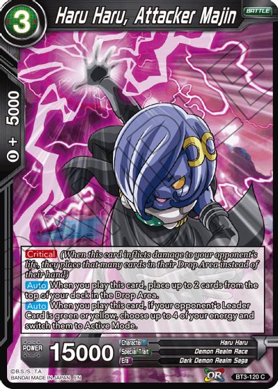Haru Haru, Attacker Majin (Reprint) (BT3-120) [Battle Evolution Booster] | Shuffle n Cut Hobbies & Games