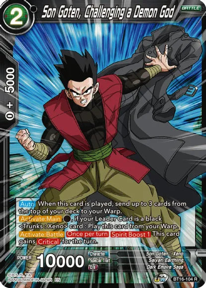 Son Goten, Challenging a Demon God (BT16-104) [Realm of the Gods] | Shuffle n Cut Hobbies & Games