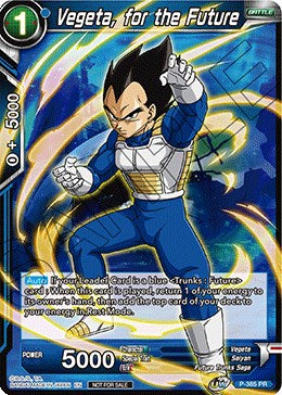 Vegeta, for the Future (Tournament Pack Vol. 8) (P-385) [Tournament Promotion Cards] | Shuffle n Cut Hobbies & Games