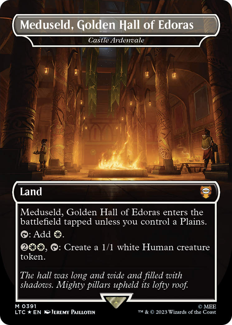 Meduseld, Golden Hall of Edoras - Castle Ardenvale (Surge Foil Realms and Relics) [The Lord of the Rings: Tales of Middle-Earth Commander] | Shuffle n Cut Hobbies & Games