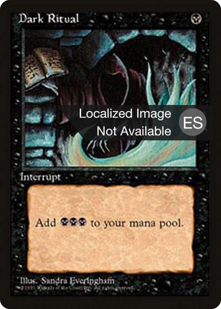 Dark Ritual [Fourth Edition Foreign Black Border] | Shuffle n Cut Hobbies & Games