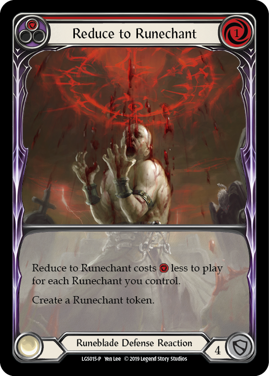 Reduce to Runechant (Red) [LGS015-P] (Promo)  1st Edition Normal | Shuffle n Cut Hobbies & Games