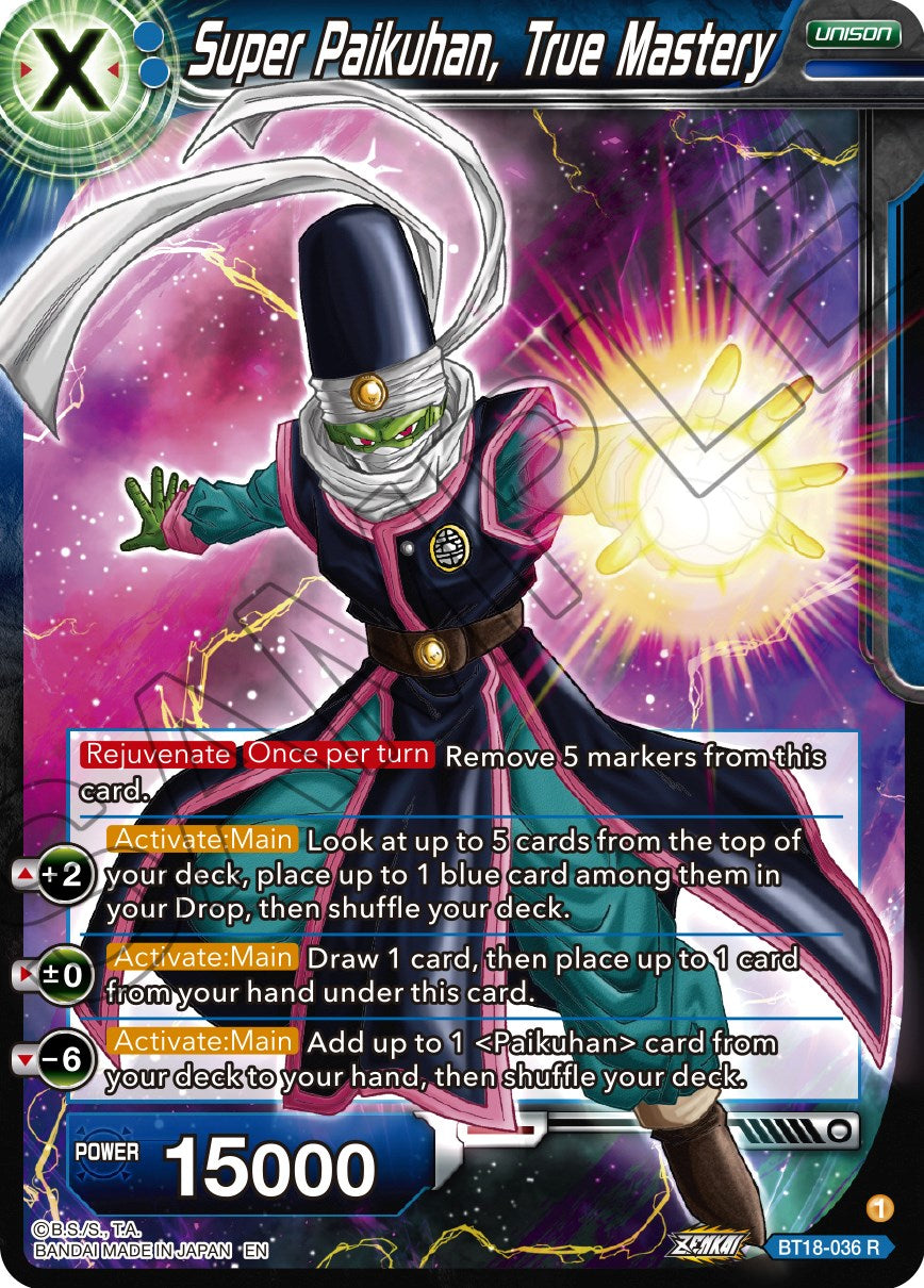 Super Paikuhan, True Master (BT18-036) [Dawn of the Z-Legends] | Shuffle n Cut Hobbies & Games