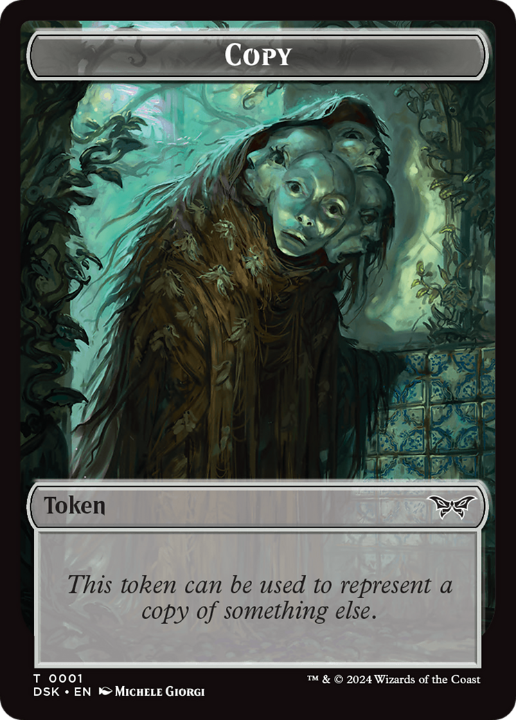 Treasure // Copy Double-Sided Token [Duskmourn: House of Horror Tokens] | Shuffle n Cut Hobbies & Games