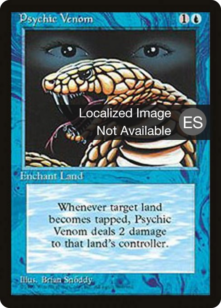 Psychic Venom [Fourth Edition Foreign Black Border] | Shuffle n Cut Hobbies & Games
