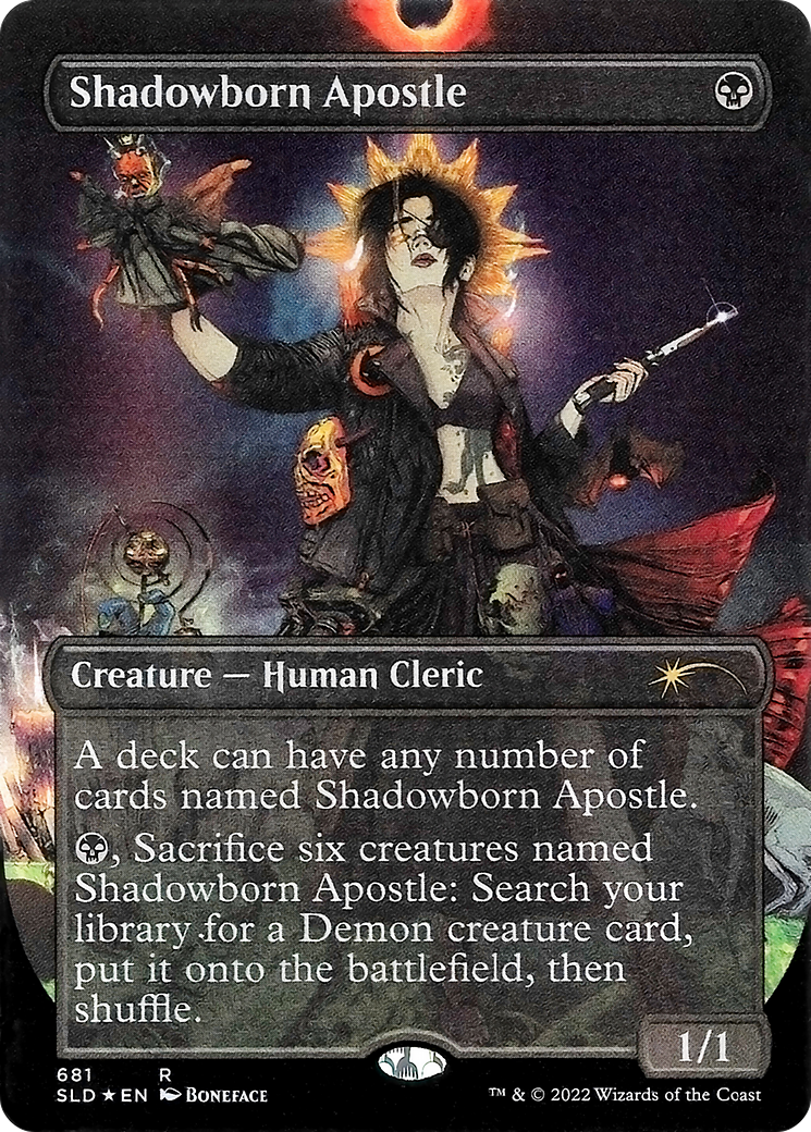 Shadowborn Apostle (681) (Borderless) [Secret Lair Drop Promos] | Shuffle n Cut Hobbies & Games