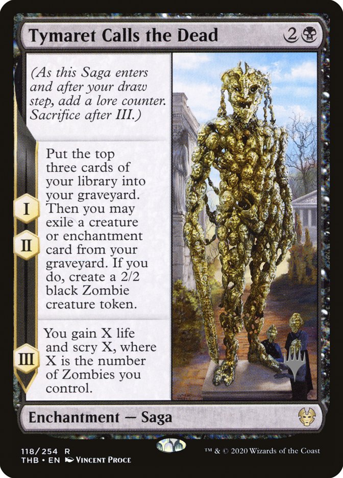 Tymaret Calls the Dead (Promo Pack) [Theros Beyond Death Promos] | Shuffle n Cut Hobbies & Games