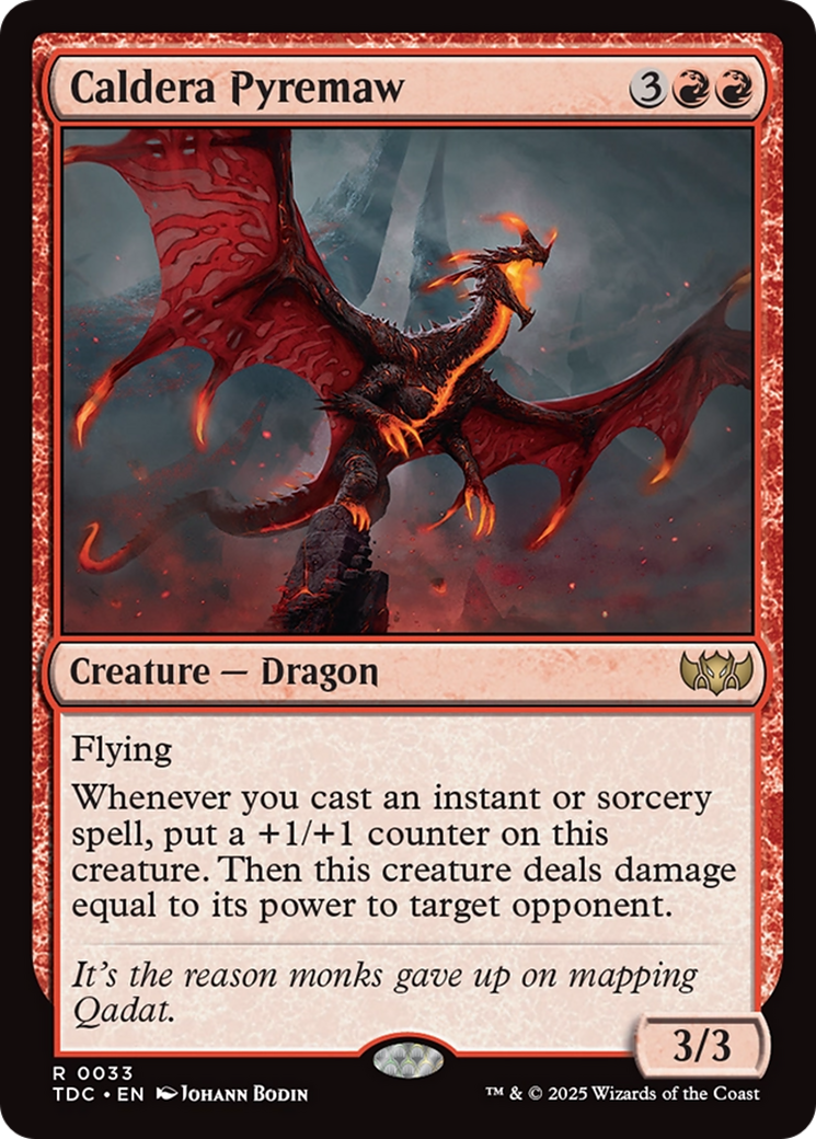 Caldera Pyremaw [Tarkir: Dragonstorm Commander] | Shuffle n Cut Hobbies & Games