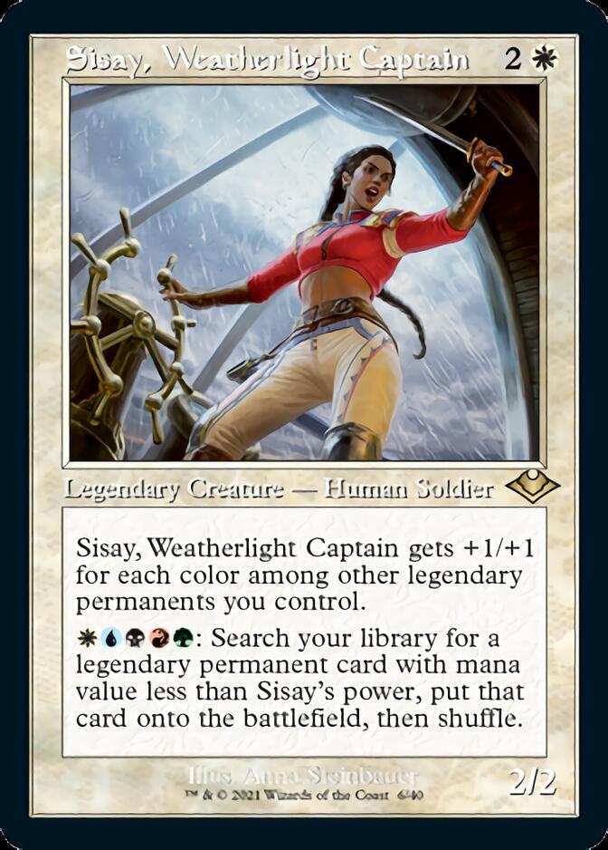 Sisay, Weatherlight Captain (Retro Foil Etched) [Modern Horizons] | Shuffle n Cut Hobbies & Games