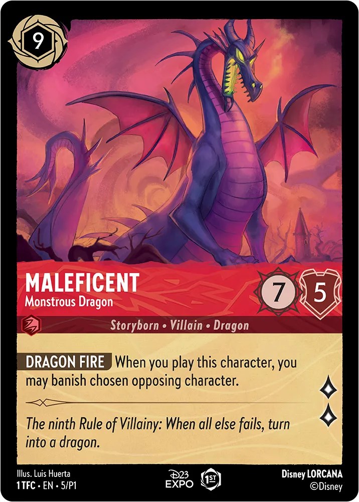 Maleficent (5) [D23 Promos] | Shuffle n Cut Hobbies & Games