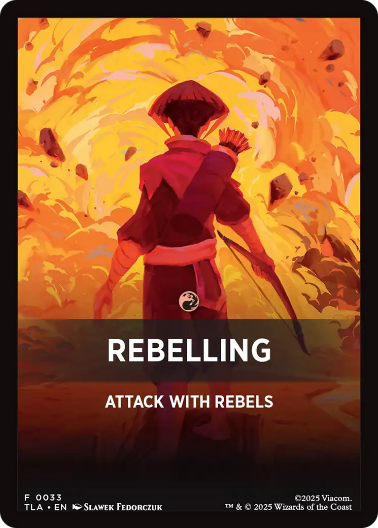 Rebelling Theme Card [Avatar: The Last Airbender Tokens] | Shuffle n Cut Hobbies & Games