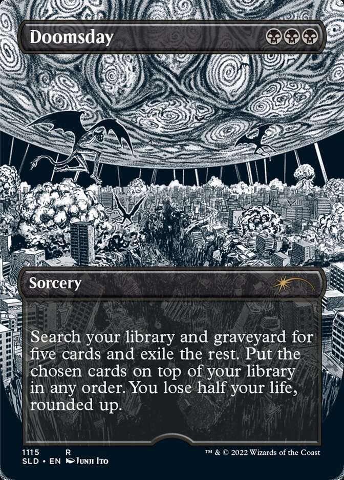 Doomsday (Borderless Etched Foil) [Secret Lair Drop Series] | Shuffle n Cut Hobbies & Games