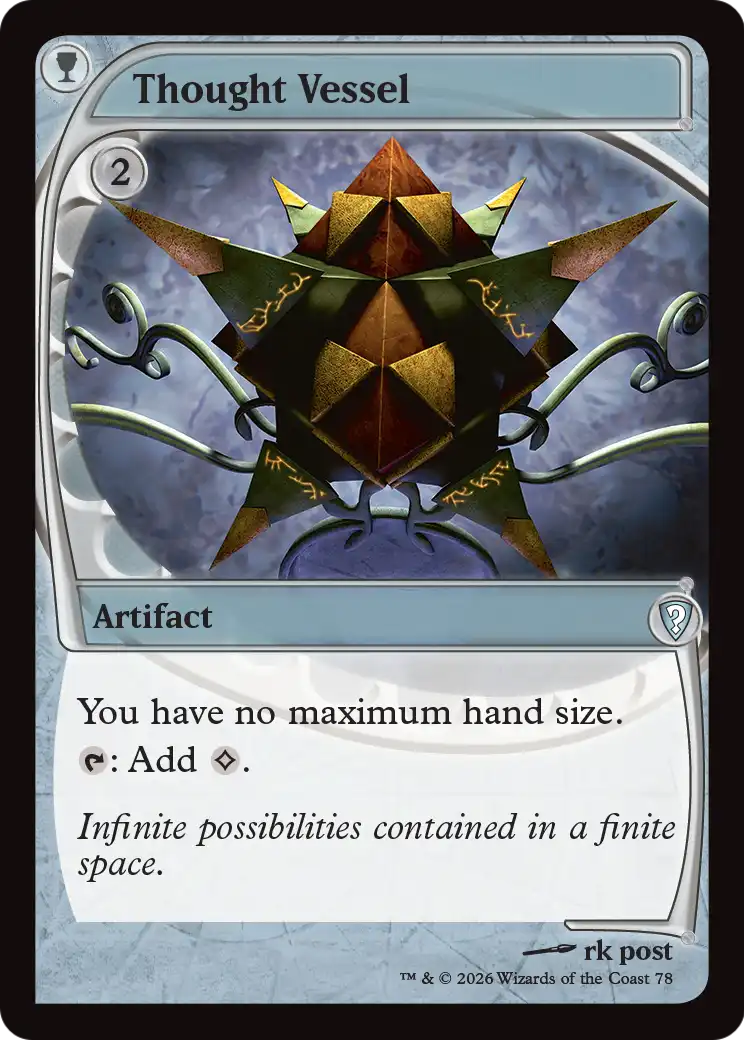 Thought Vessel (Future Sight) [Mystery Booster: Commander Edition] | Shuffle n Cut Hobbies & Games