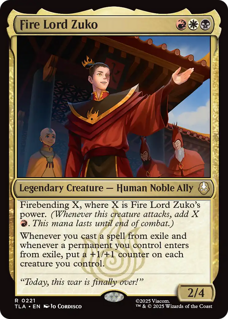 Fire Lord Zuko [Avatar: The Last Airbender] | Shuffle n Cut Hobbies & Games