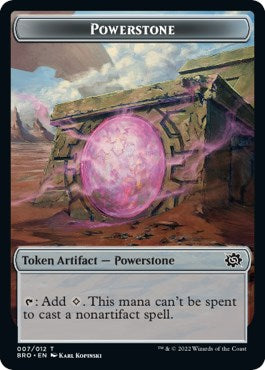 Powerstone // Soldier (008) Double-Sided Token [The Brothers' War Tokens] | Shuffle n Cut Hobbies & Games