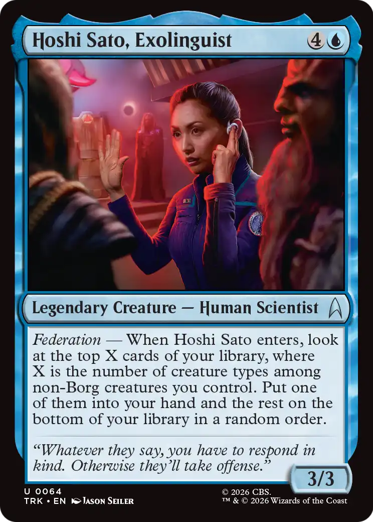 Hoshi Sato, Exolinguist [Star Trek] | Shuffle n Cut Hobbies & Games
