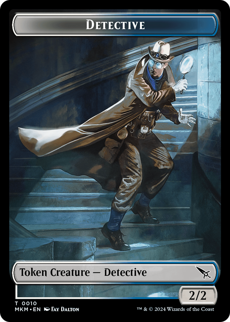 Detective // Voja Fenstalker Double-Sided Token [Murders at Karlov Manor Tokens] | Shuffle n Cut Hobbies & Games