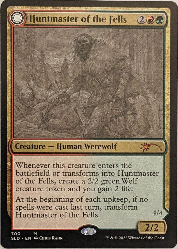 Huntmaster of the Fells // Ravager of the Fells (Sketch) [Secret Lair Drop Promos] | Shuffle n Cut Hobbies & Games