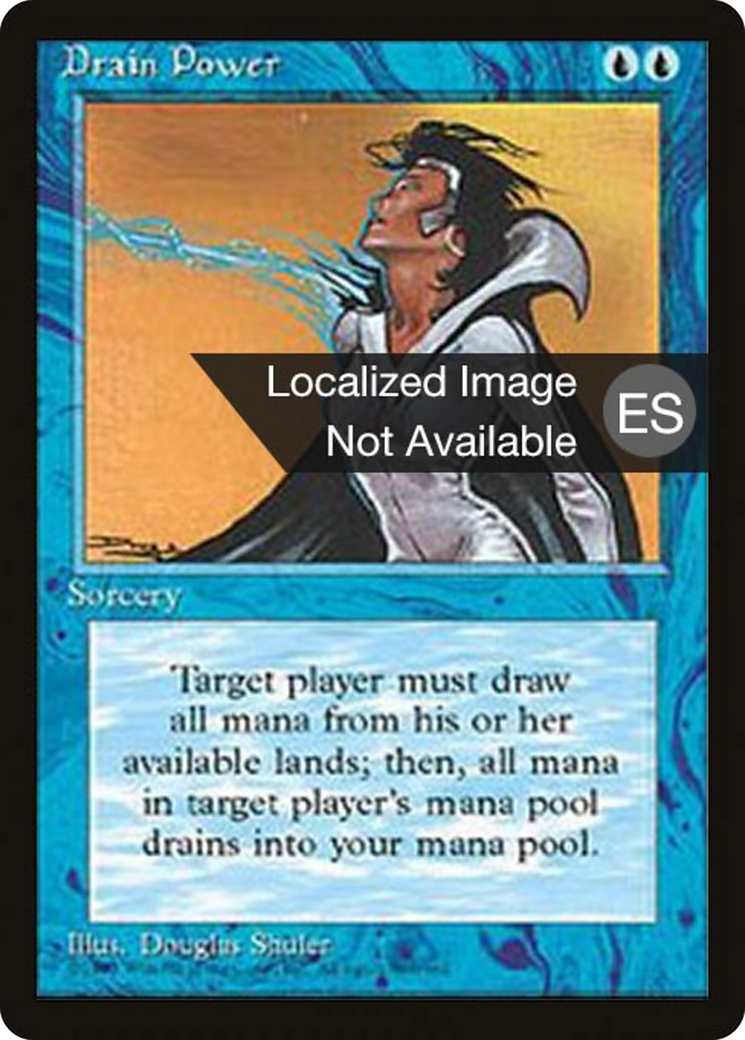 Drain Power [Fourth Edition Foreign Black Border] | Shuffle n Cut Hobbies & Games