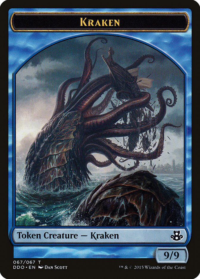 Kraken Token [Duel Decks: Elspeth vs. Kiora] | Shuffle n Cut Hobbies & Games