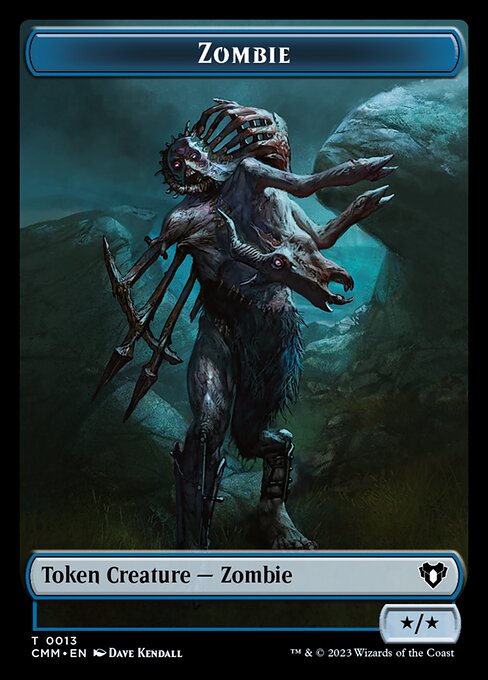 Human Soldier // Zombie (0013) Double-Sided Token [Commander Masters Tokens] | Shuffle n Cut Hobbies & Games