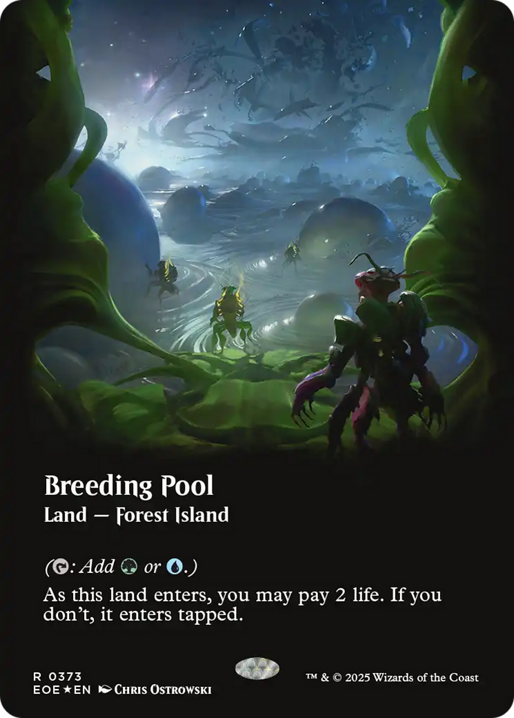 Breeding Pool (Borderless) (Galaxy Foil) [Edge of Eternities] | Shuffle n Cut Hobbies & Games