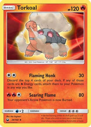 Torkoal (29/168) [Sun & Moon: Celestial Storm] | Shuffle n Cut Hobbies & Games