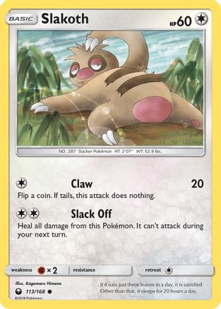 Slakoth (113/168) [Sun & Moon: Celestial Storm] | Shuffle n Cut Hobbies & Games