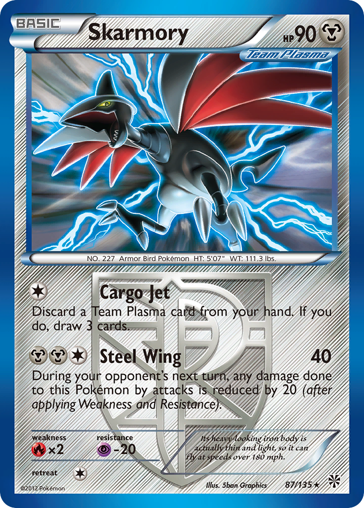 Skarmory (87/135) [Black & White: Plasma Storm] | Shuffle n Cut Hobbies & Games
