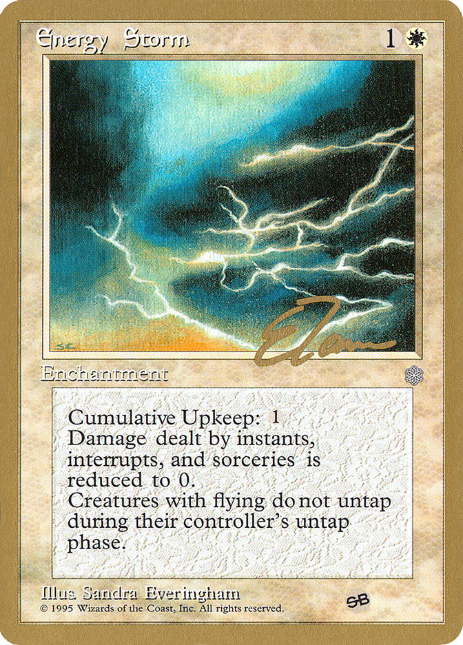 Energy Storm (Eric Tam) (SB) [Pro Tour Collector Set] | Shuffle n Cut Hobbies & Games
