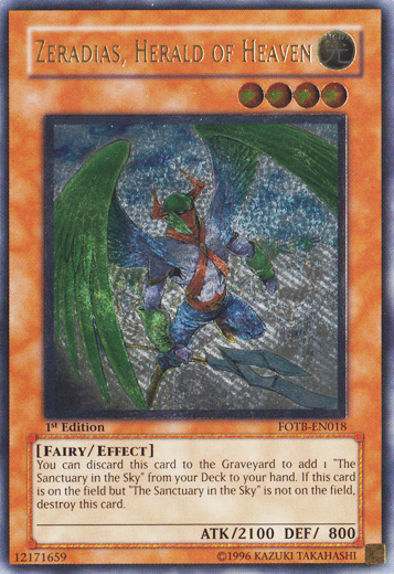 Zeradias, Herald of Heaven [FOTB-EN018] Ultimate Rare | Shuffle n Cut Hobbies & Games