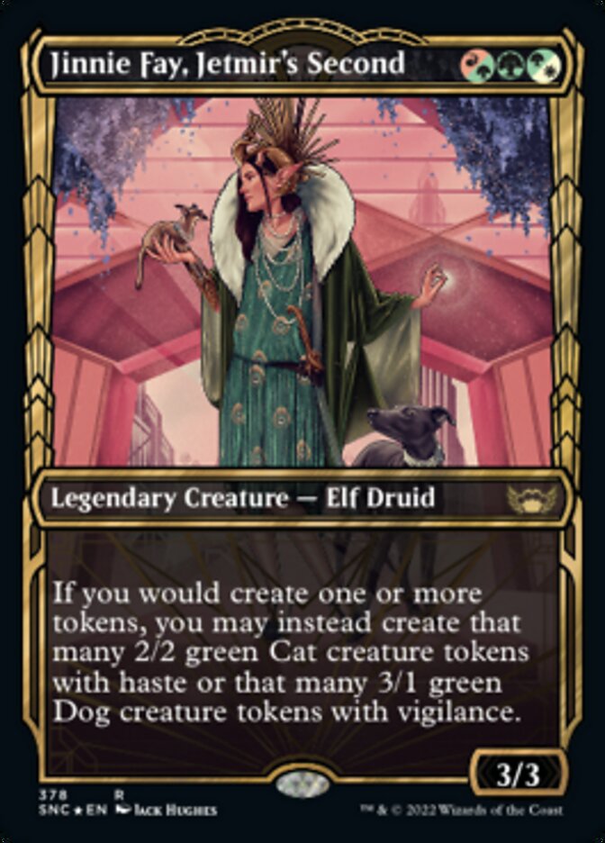 Jinnie Fay, Jetmir's Second (Showcase Golden Age Gilded Foil) [Streets of New Capenna] | Shuffle n Cut Hobbies & Games