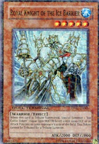 Royal Knight of the Ice Barrier [DT01-EN065] Super Rare | Shuffle n Cut Hobbies & Games
