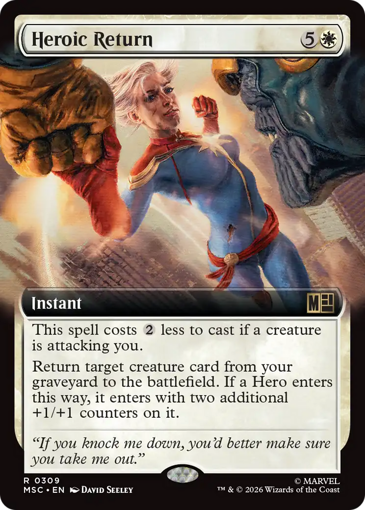 Heroic Return (Extended Art) [Marvel Super Heroes Commander] | Shuffle n Cut Hobbies & Games