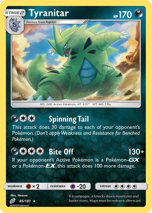 Tyranitar (85/181) [Sun & Moon: Team Up] | Shuffle n Cut Hobbies & Games