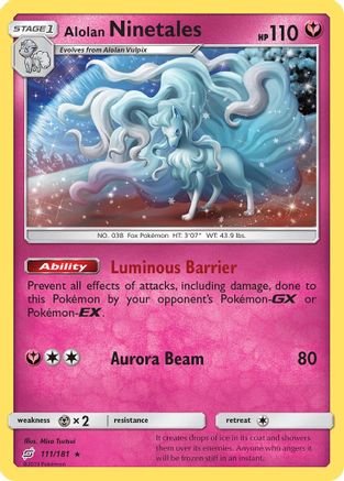 Alolan Ninetales (111/181) [Sun & Moon: Team Up] | Shuffle n Cut Hobbies & Games