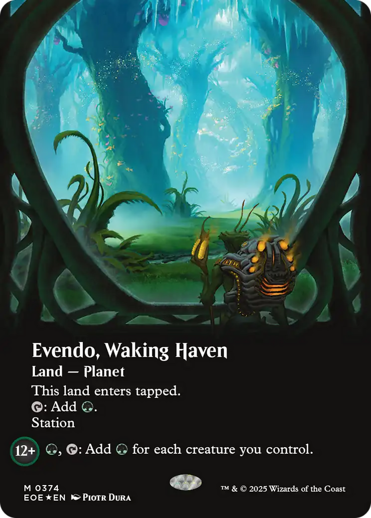 Evendo, Waking Haven (Borderless) (Galaxy Foil) [Edge of Eternities] | Shuffle n Cut Hobbies & Games