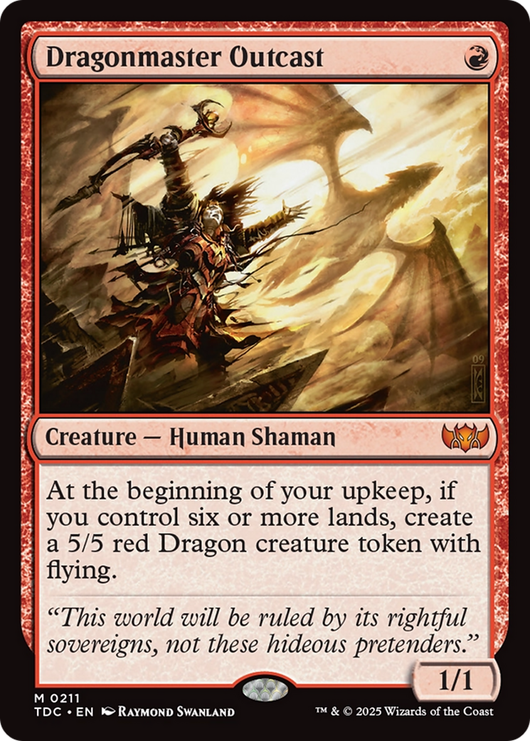 Dragonmaster Outcast [Tarkir: Dragonstorm Commander] | Shuffle n Cut Hobbies & Games