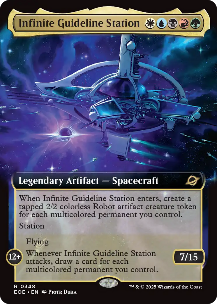 Infinite Guideline Station (Extended Art) [Edge of Eternities] | Shuffle n Cut Hobbies & Games